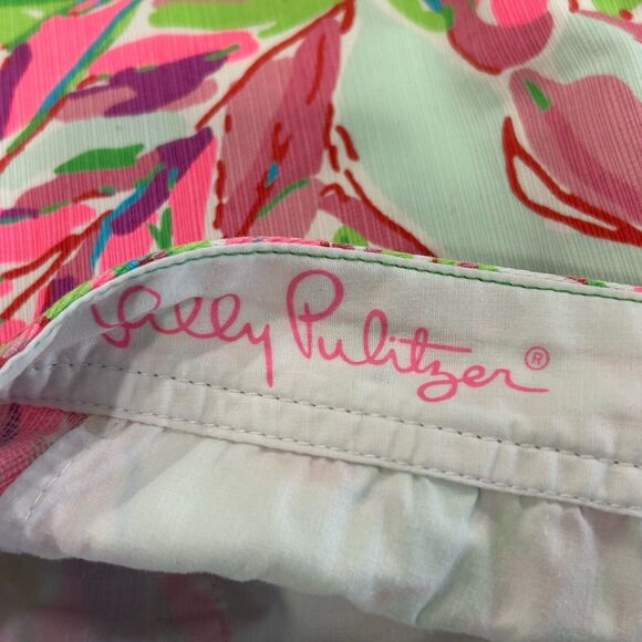 Lilly Pulitzer Shorts Women’s Size 2 Pink The Buttercup Scalloped Hem - Picture 4 of 12